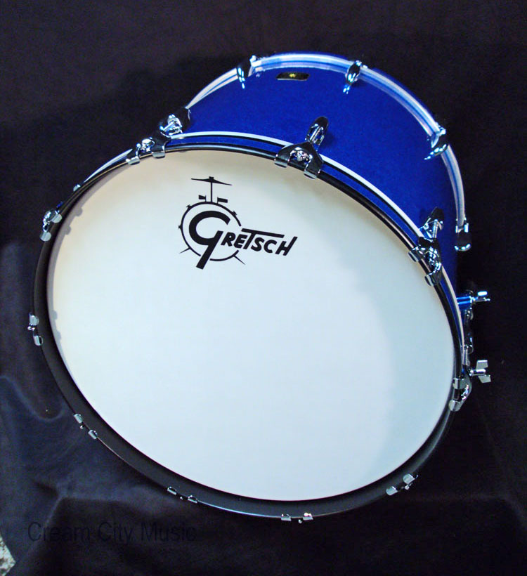 Gretsch USA Custom Drum Set Kit Blue Sparkle Nitron NOS  