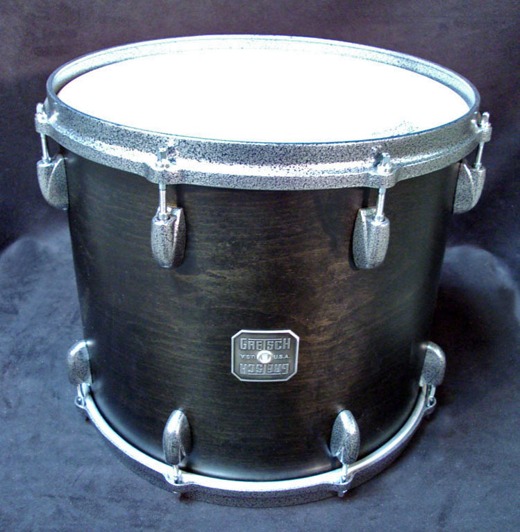 Gretsch USA 12 x 14 Tom Drum Satin Black Ebony 14