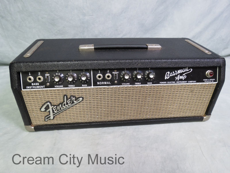 Vintage 1965 Fender Bassman Amp Head Original Pre CBS Blackface AA165 eBay