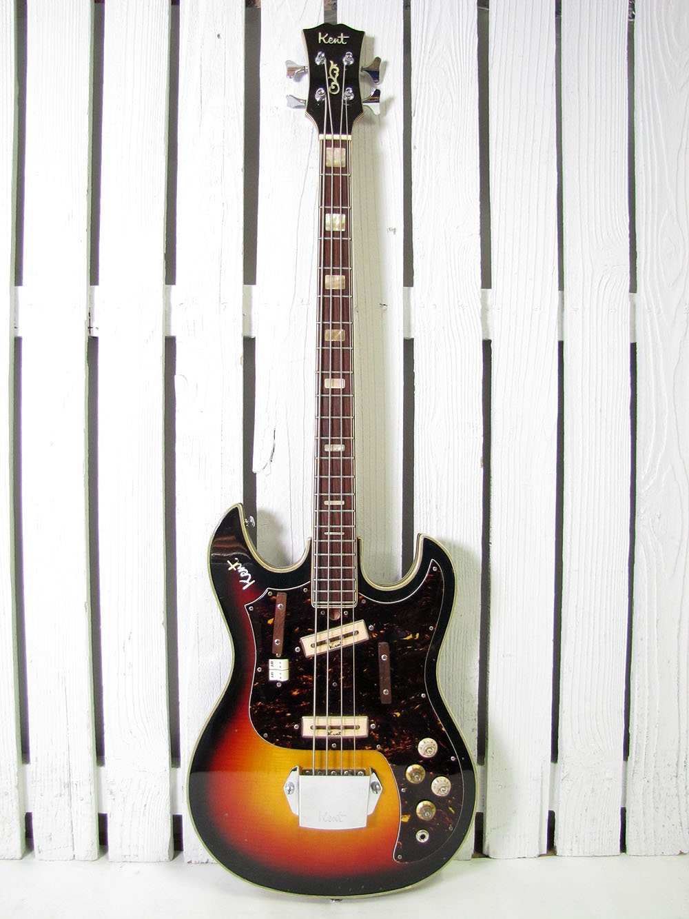 Vintage 1960's Kent Model 743 Electric Bass Guitar Made in Japan eBay