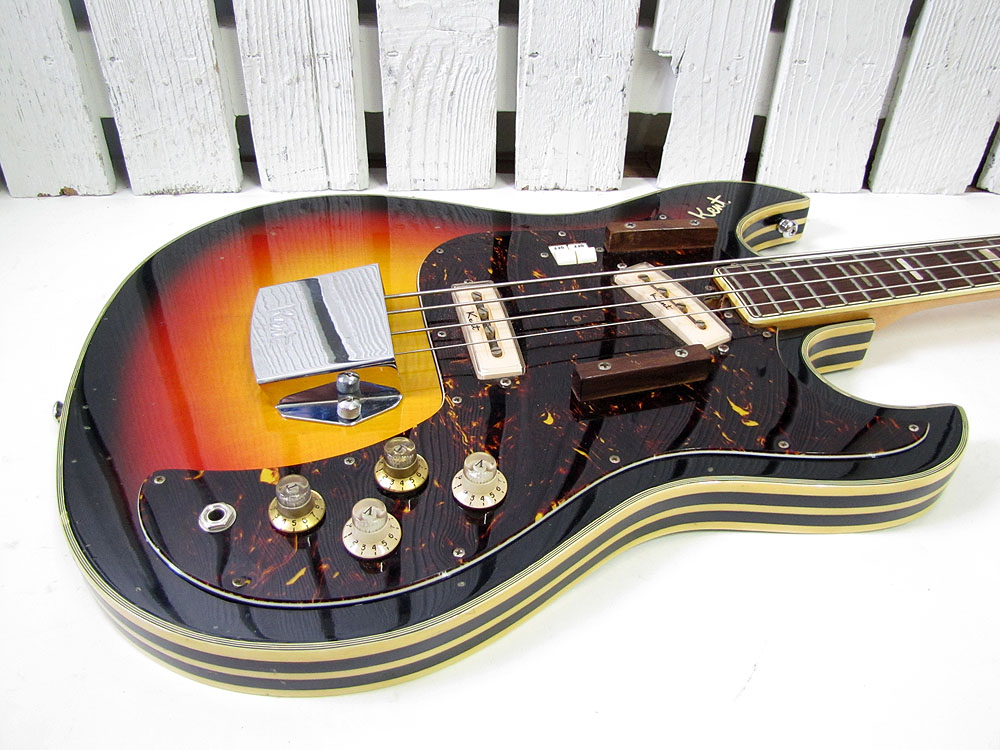 Vintage 1960's Kent Model 743 Electric Bass Guitar Made in Japan eBay