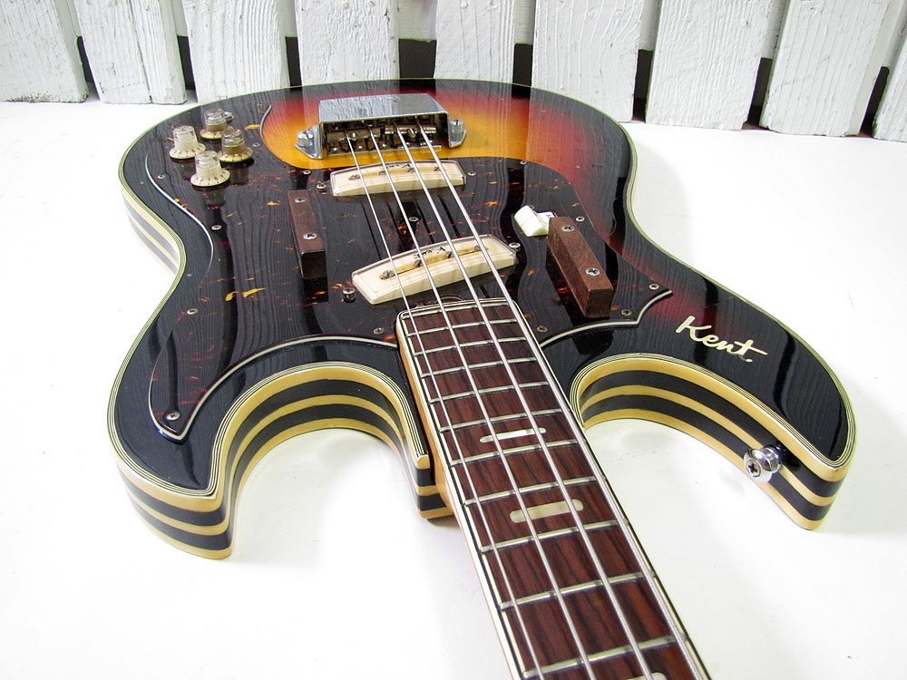 Vintage 1960's Kent Model 743 Electric Bass Guitar Made in Japan eBay