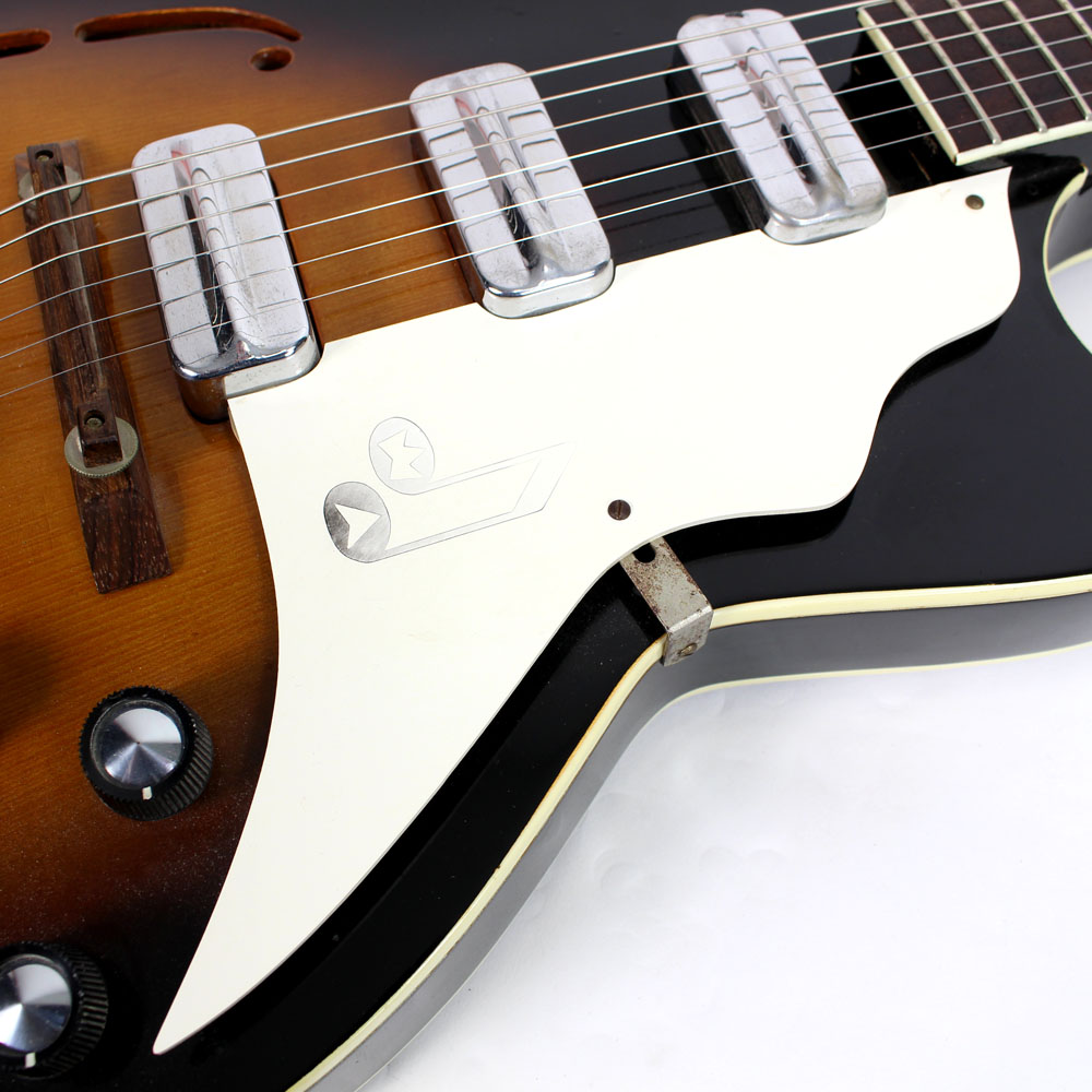 Vintage 1960s Kay Truetone Speed Demon Electric Hollow Body Guitar