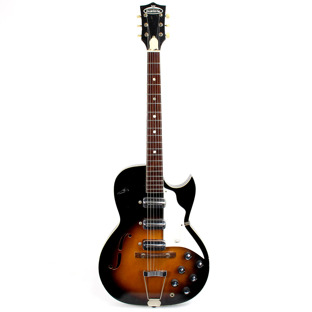 Vintage 1960s Kay Truetone Speed Demon Electric Hollow Body Guitar