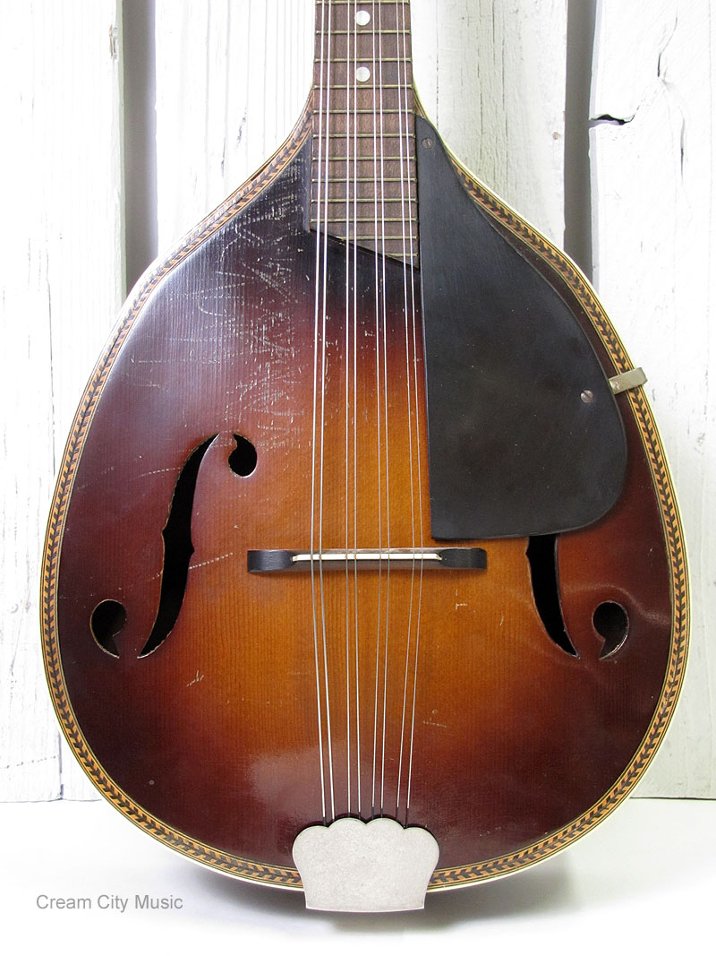 Vintage Kay A Style Sunburst Teardrop Shape Mandolin w/ Case eBay