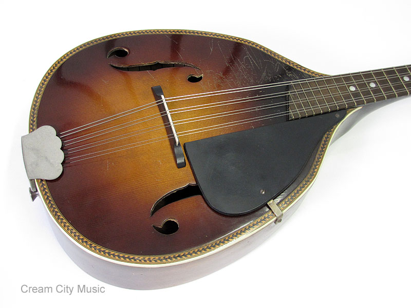 Vintage Kay A Style Sunburst Teardrop Shape Mandolin w/ Case eBay